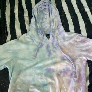Rue 21 Cropped Tie-Dye Sweatshirt